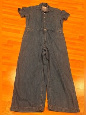 Levi's  Blue Denim Short Sleeve‎ Jumpsuit